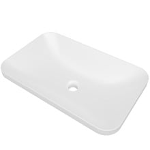 George 600mm Rectangular Ceramic Semi-Inset Basin